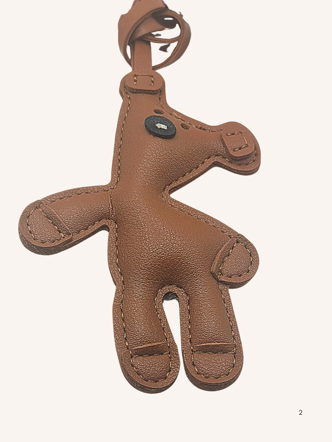 Bijou de sac Nounours brun et rose