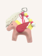 Bijou de Sac cheval rose & jaune
