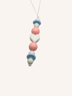 Cordon de téléphone coeur blanc