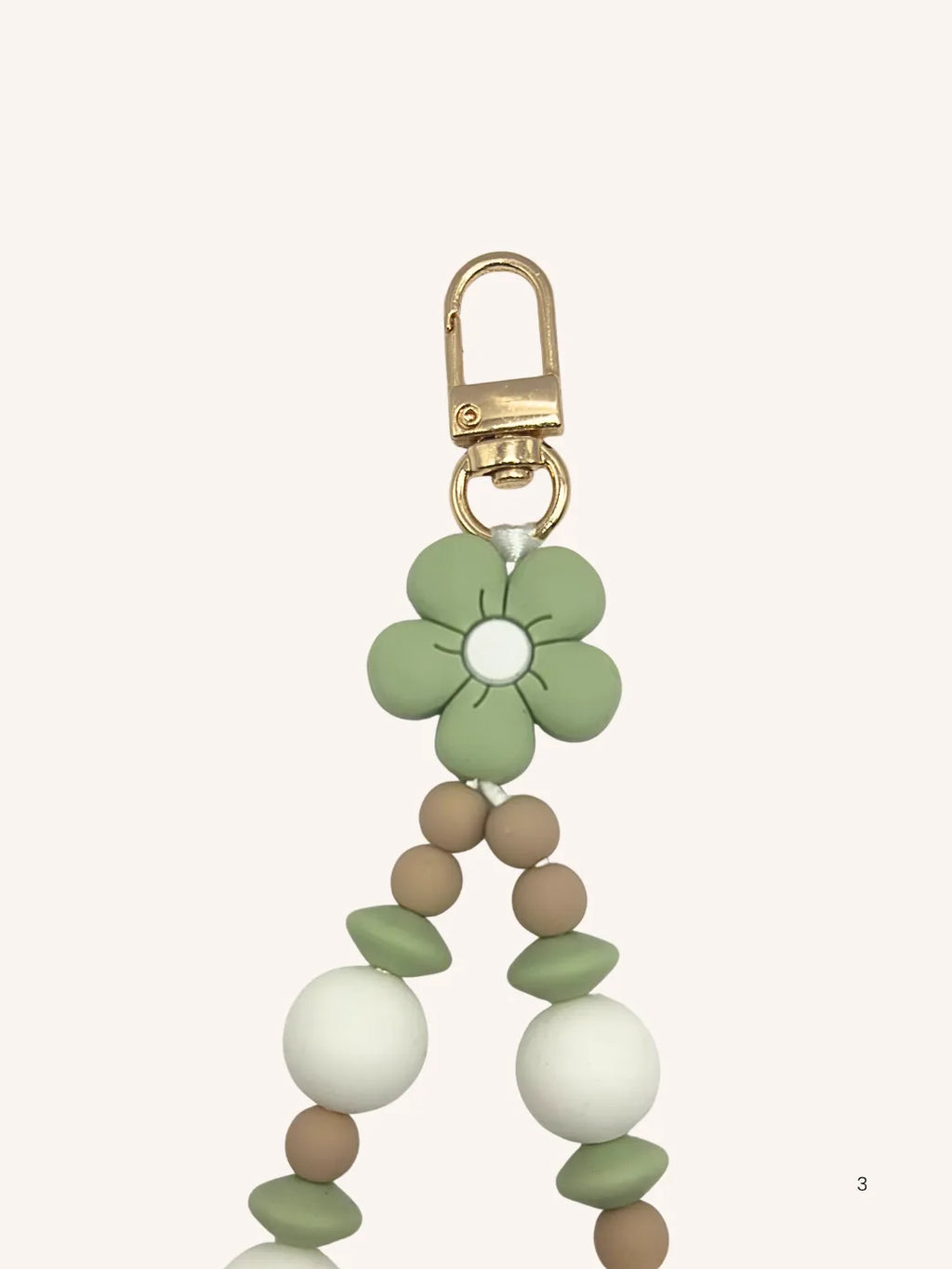 Chaine de téléphone fleur verte