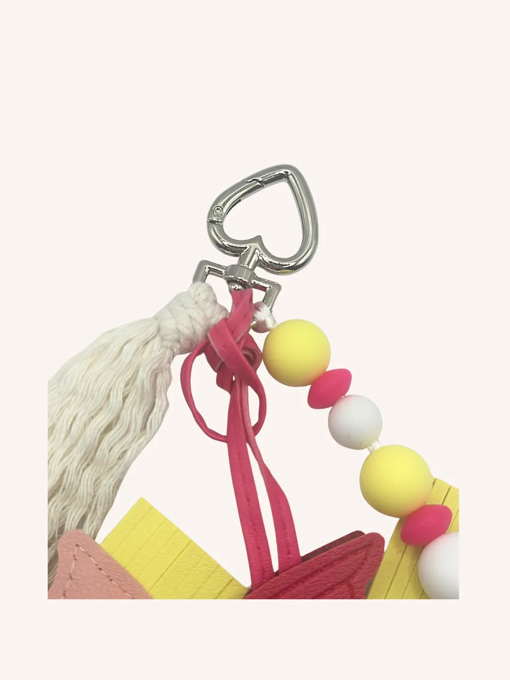 Bijou de Sac cheval rose & jaune