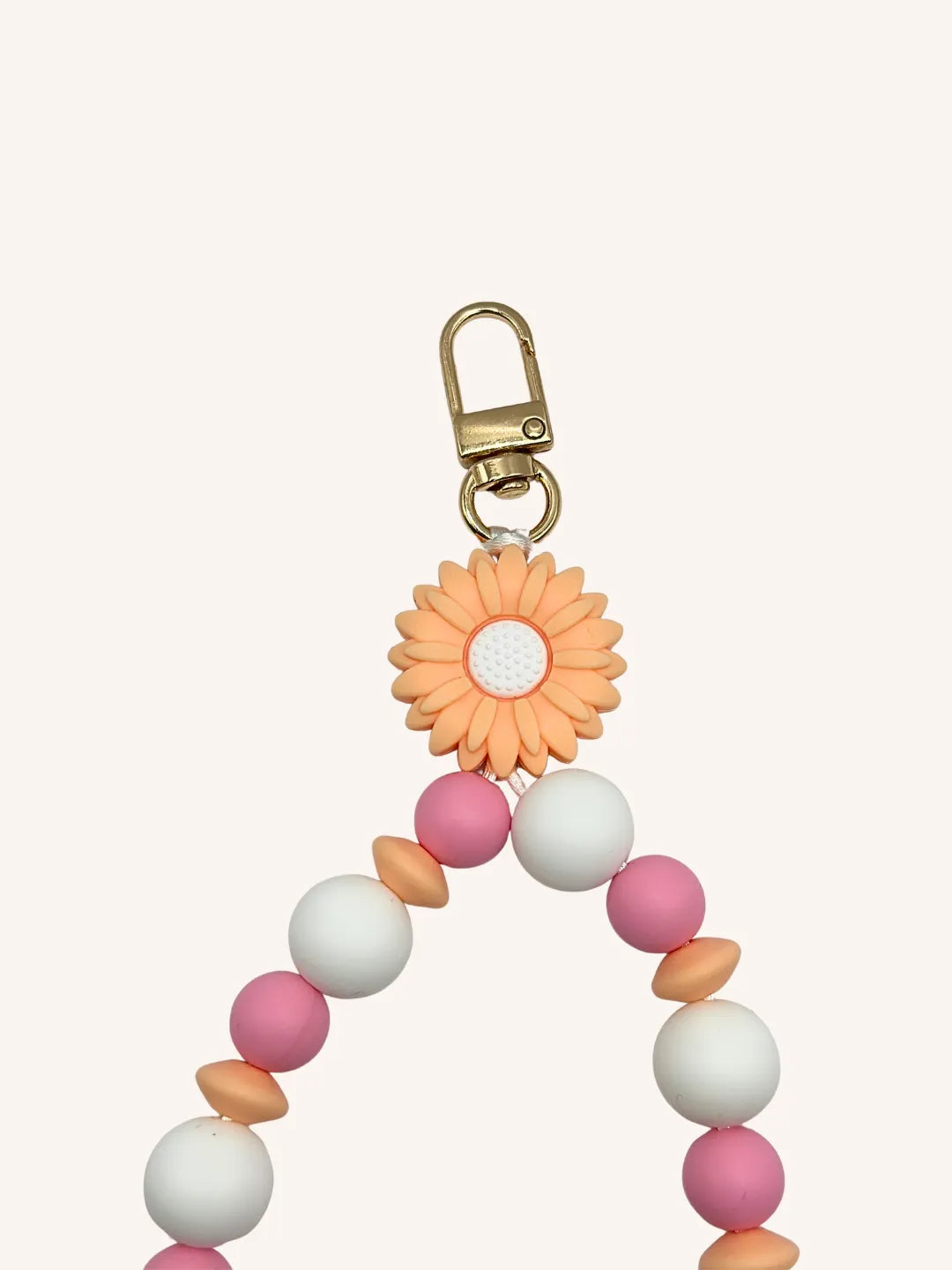 Chaine de téléphone Fleur pêche