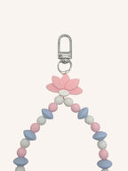 Chaine de téléphone fleur de lotus rose