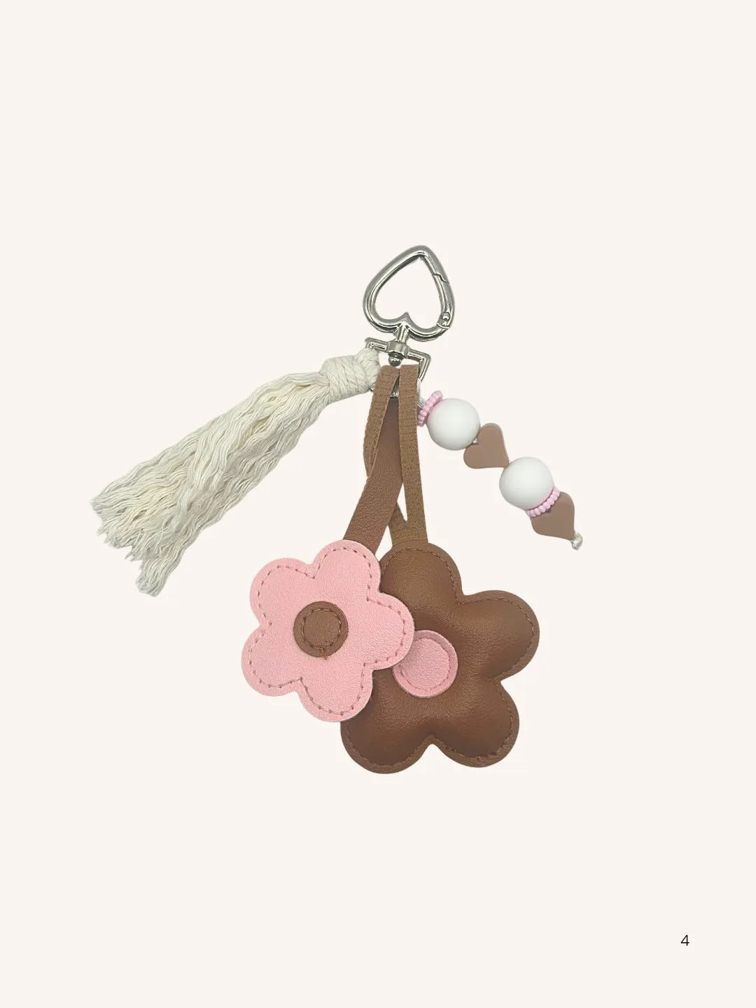 Bijou de Sac fleurs roses & brunes