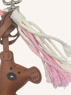 Bijou de sac Nounours brun et rose