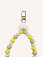 Chaine de téléphone fleur de lotus blanche
