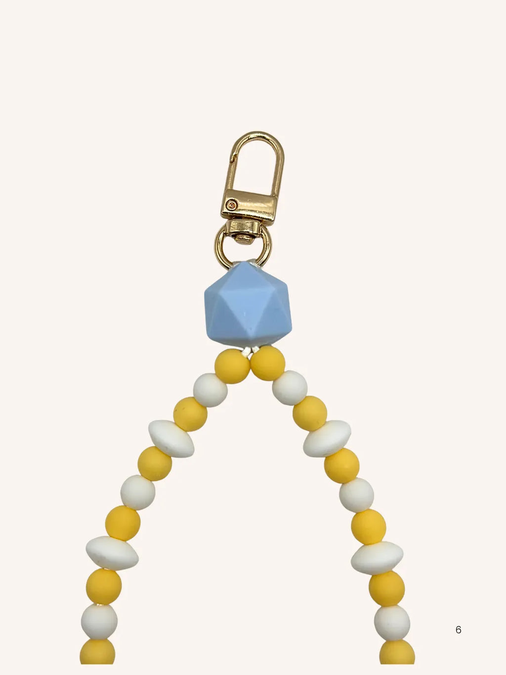 Chaine de Téléphone Bleu Ciel & Jaune