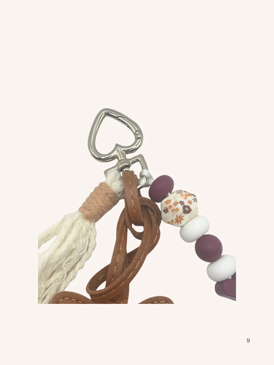Bijou de sac chat marron