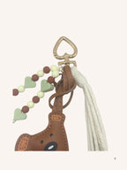 Bijou de Sac Nounours  & coeur vert