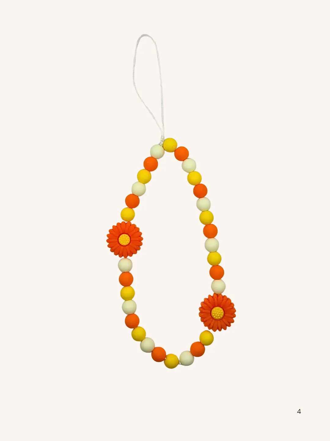 cordon fleur orange & jaune 